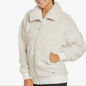 PRANA permafrost sherpa full zip jacket cream